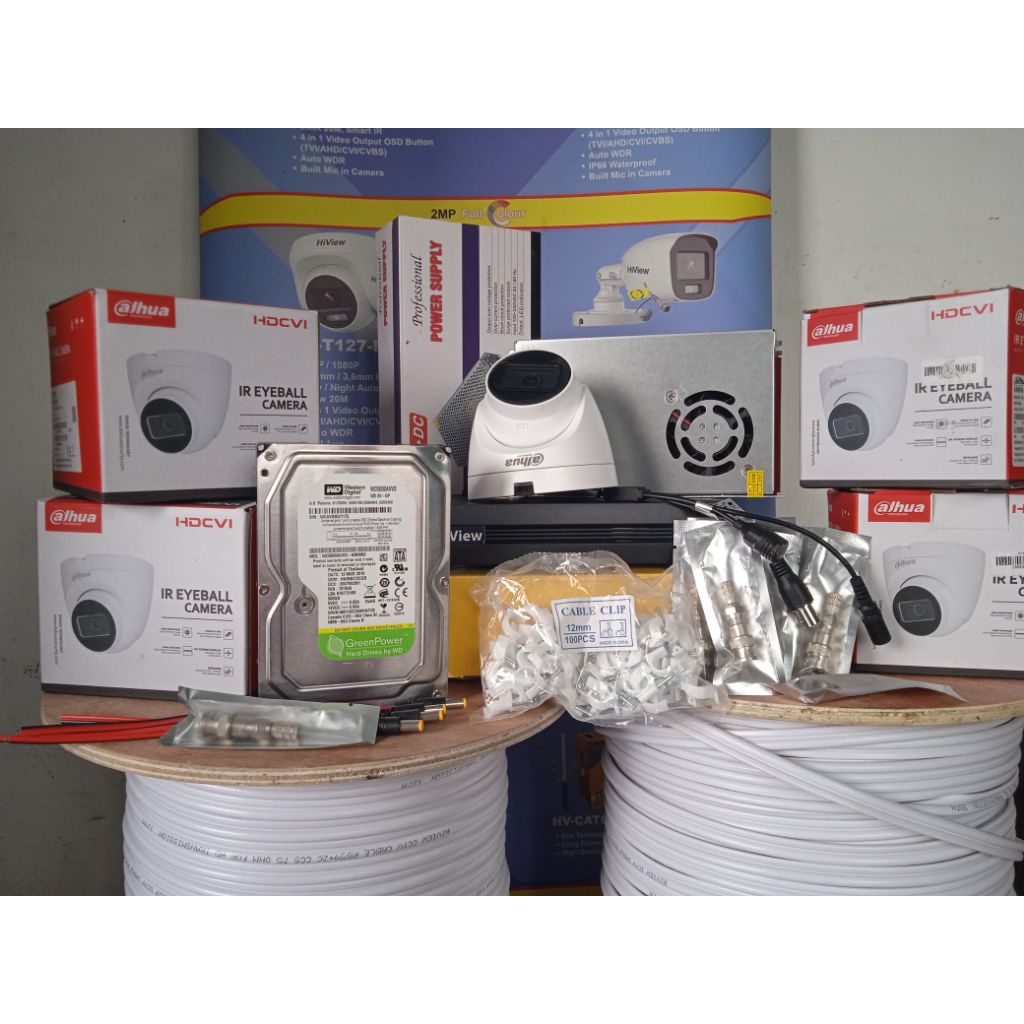 Paket DAHUA CCTV 4 CHANNEL audio