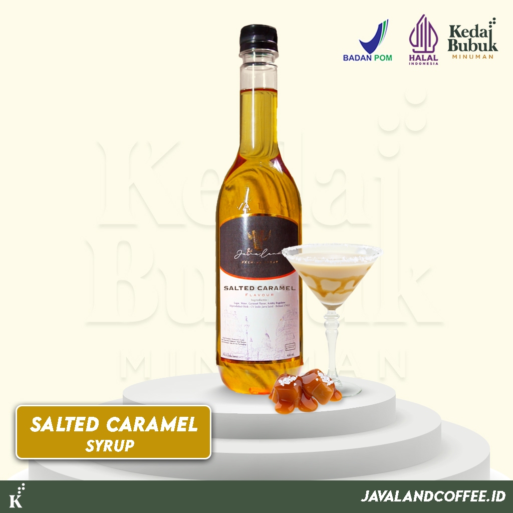 

Sirup / Syrup Javaland Salted Caramel 620ml | Sirup Campuran Minuman | Sirup Café Premium