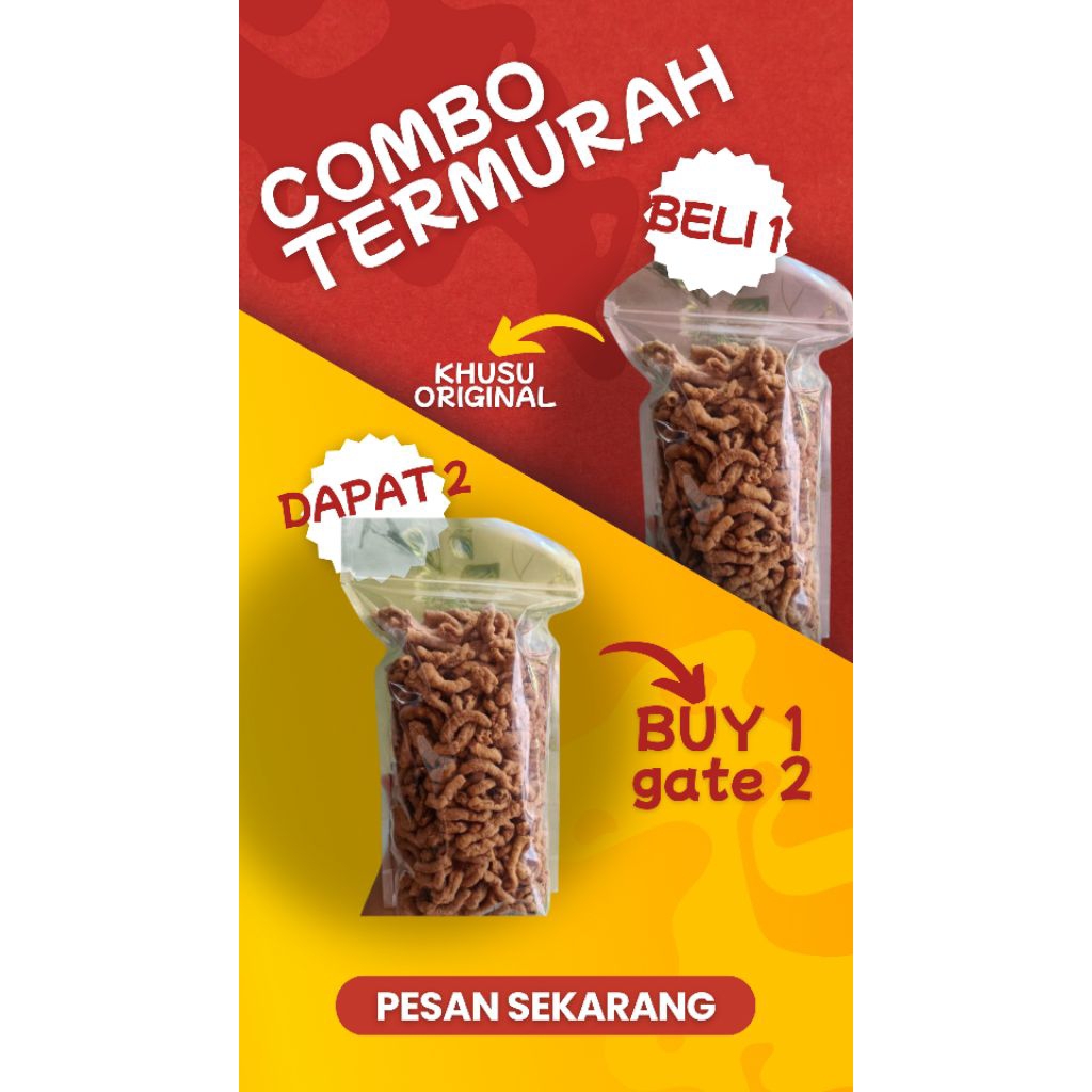 

COMBO TERMURAH BUY 1 GET 2 KRIPIK USUS