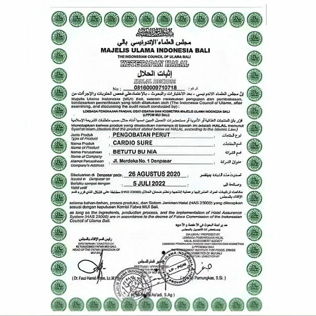 

CARDIOSURE PREMIUM MILK SUSU ASLI OBAT HIPERTENSI JANTUNG KORONER STRUK KOLESTROL