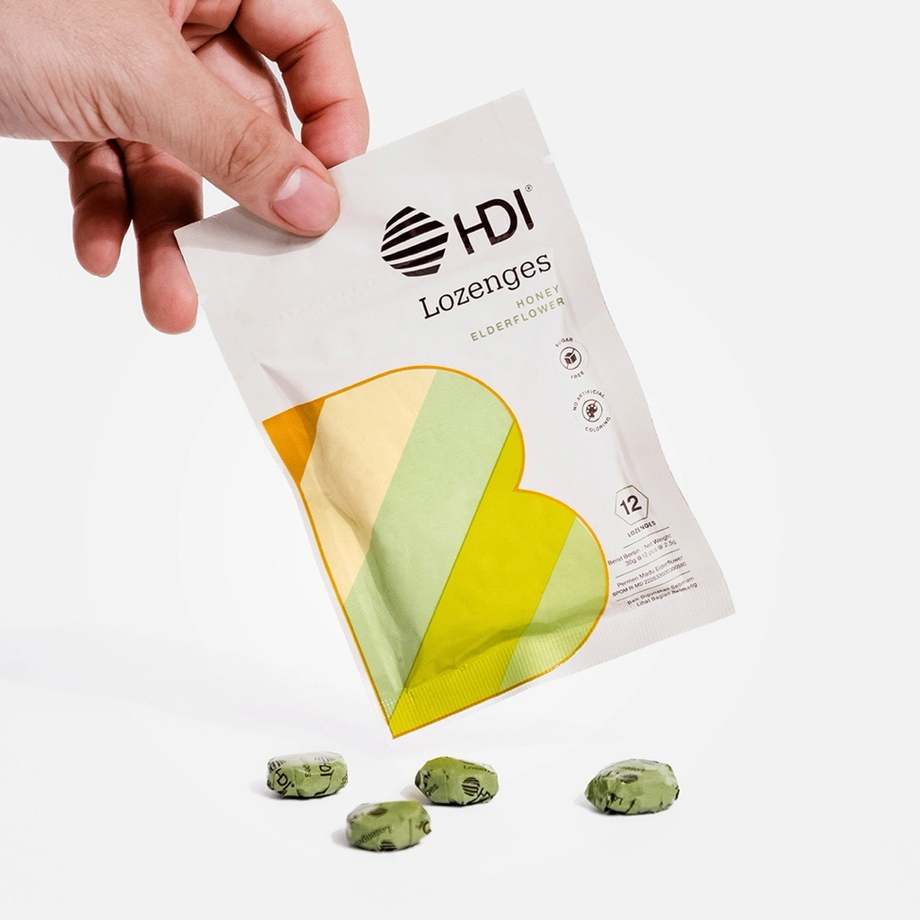 

HDI LOZENGES HONEY ELDERFLOWER 100% ORIGINAL