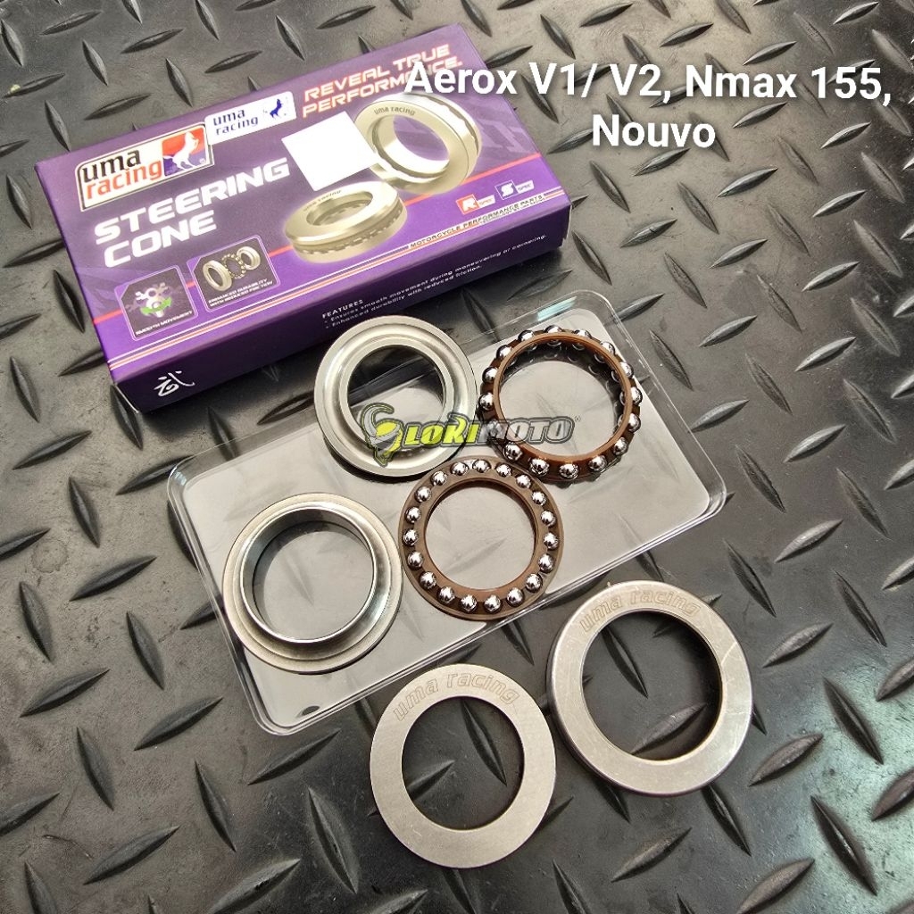 Bearing Komstir Steering Cone Uma Racing Vario Beat Sonic Aerox Nmax Nouvo Mx135 Mxking