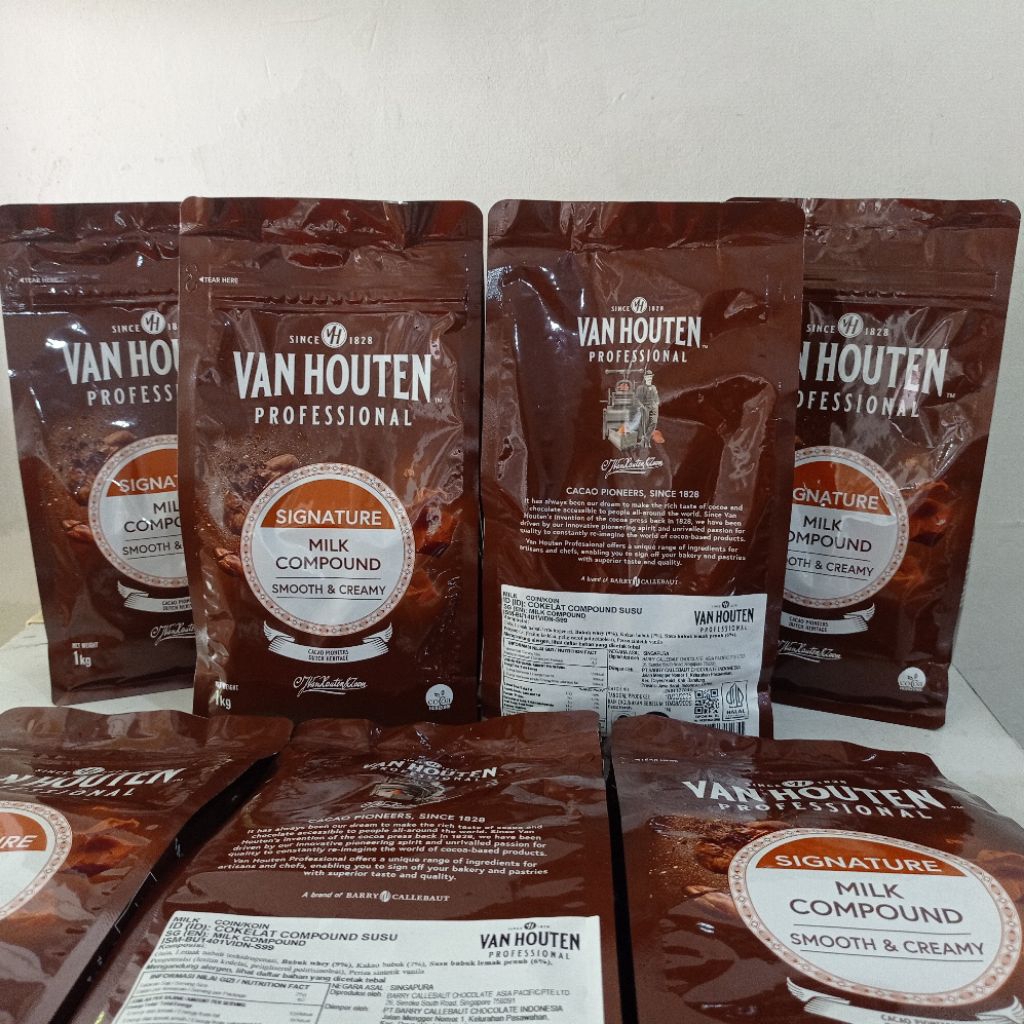 

Van houten signature milk compound coin 1 kg | coklat koin | milk chocolate compound | coklat van houten