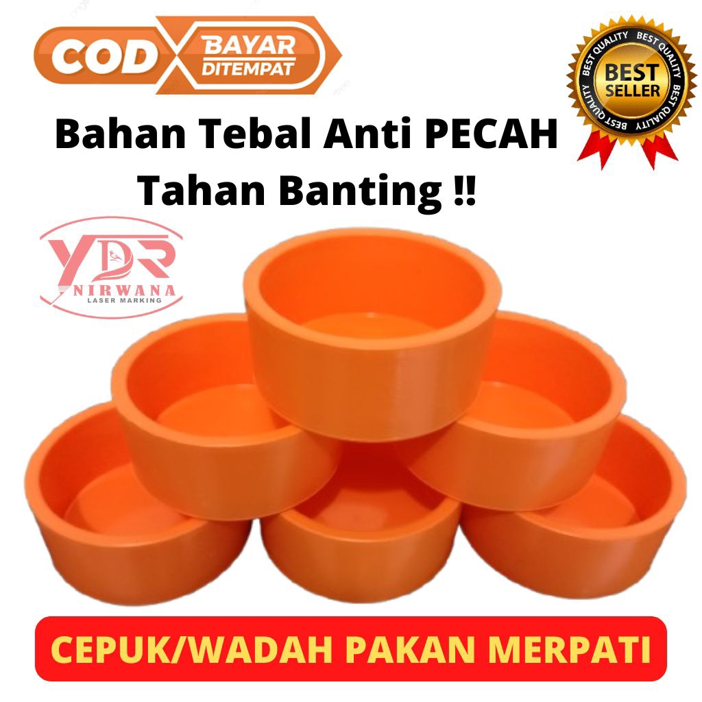 CEPUK/WADAH PAKAN MERPATI FIBER PLASTIK ANTI PECAH