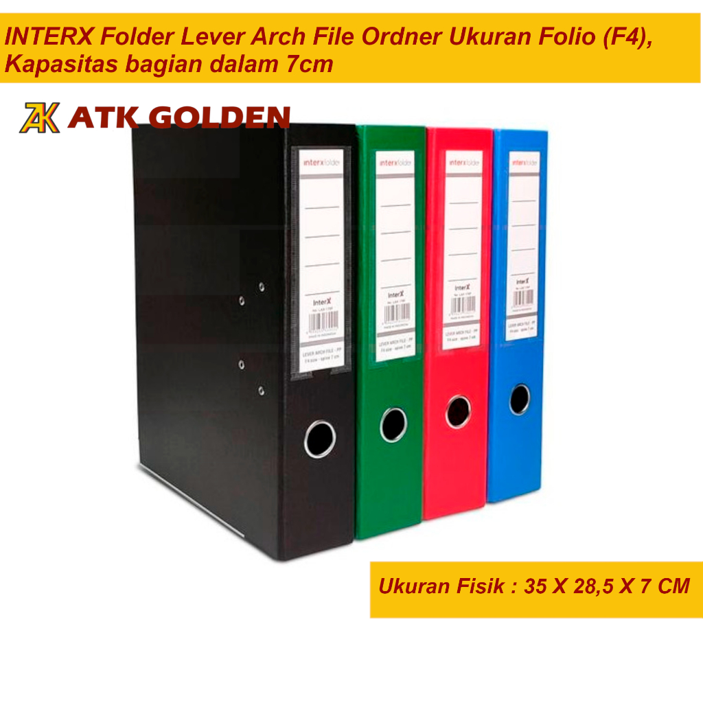 

Ordner InterX Folder Ukuran Folio Kapasitas Bagian Dalam 7cm