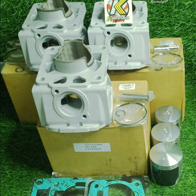 CYLINDER BLOCK KERAMIK KAWAHARA KAWASAKI NINJA 59MM 63MM 68MM & SATRIA FU 72MM