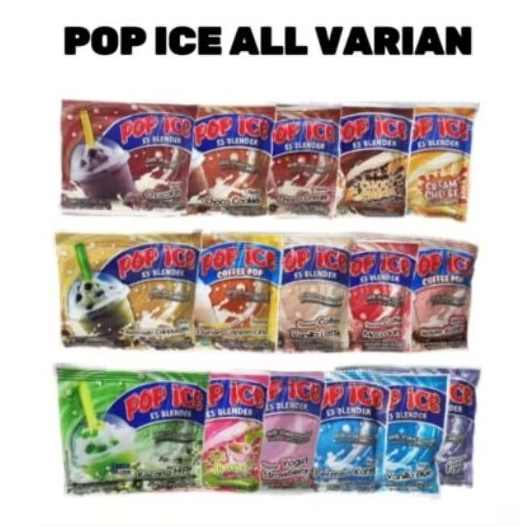 

POP ICE ALL VARIAN/SERBUK MINUMAN RENCENG/POP ICE