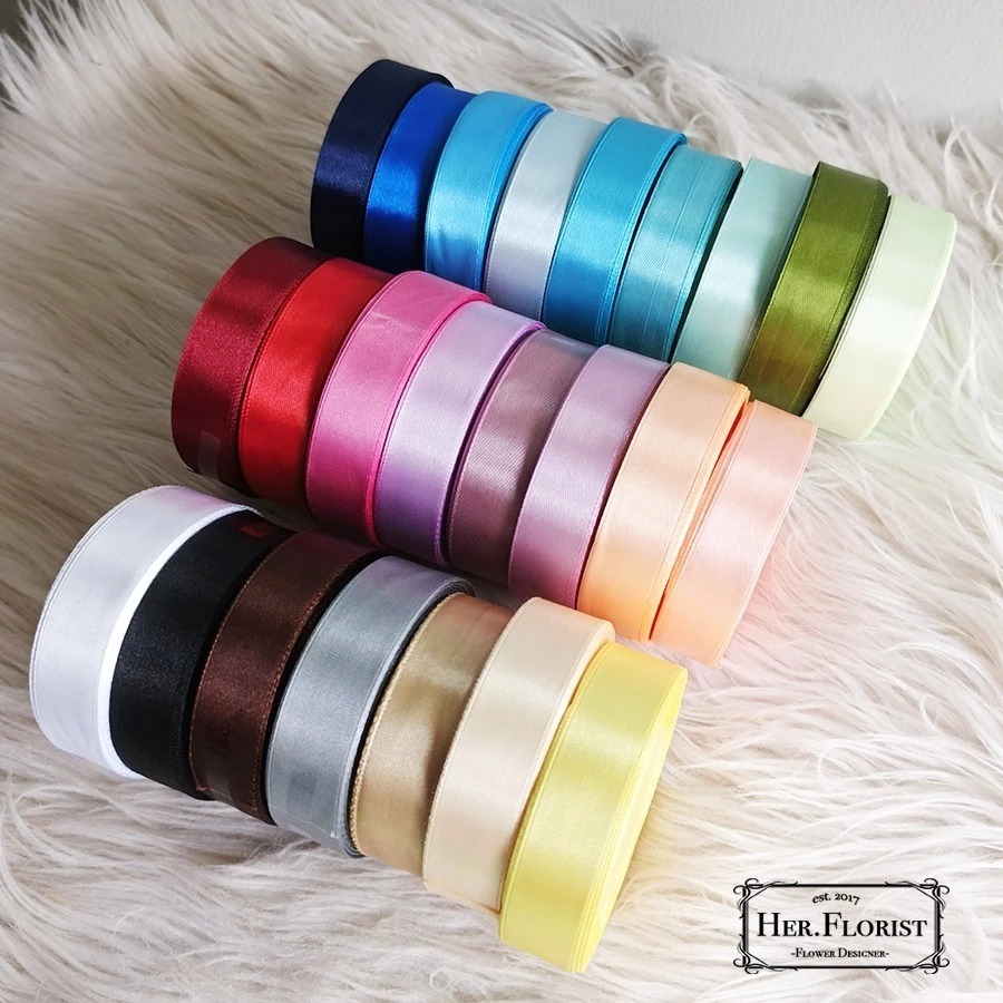 

Her.GS PITA SATIN LEBAR 2 CM | 3/4 INCH PITA KADO 2CM GIFT BOUQUET BUNGA DEKORASI