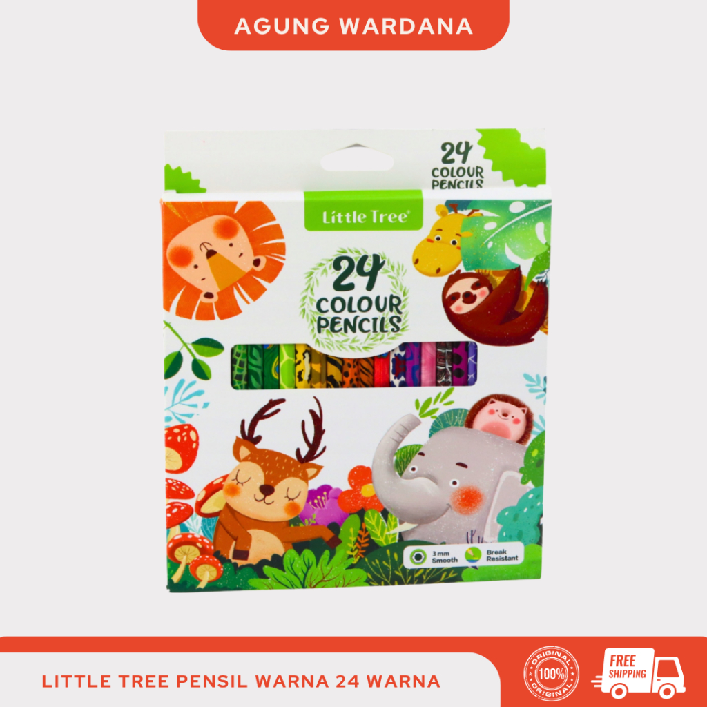 

LITTLE TREE PENSIL WARNA 24 ISI WARNA PANJANG
