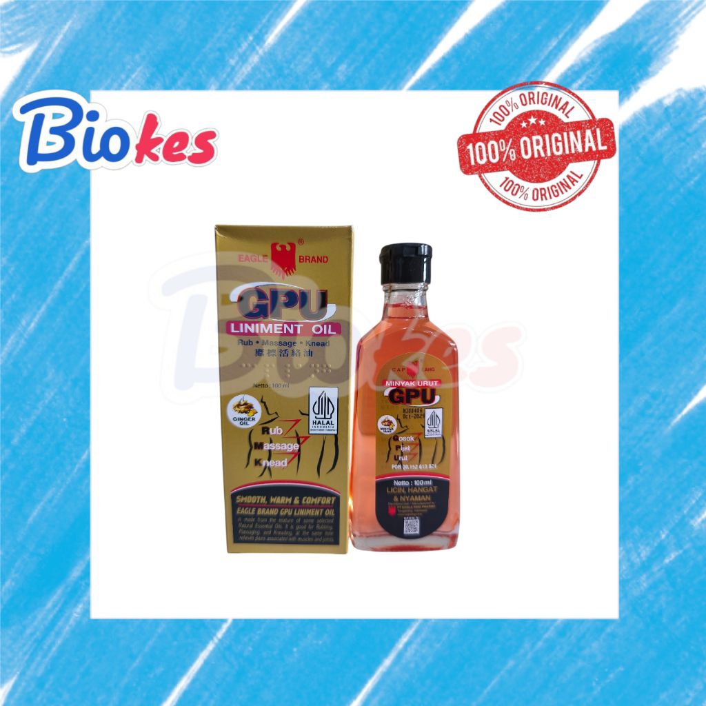 MINYAK GPU JAHE 100ML minyak oles pereda nyeri dan pegal-pegal