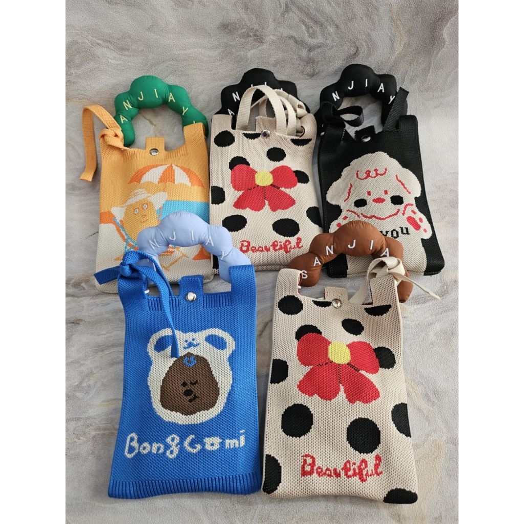 Tas Sling Bag Rajut Original Thailand