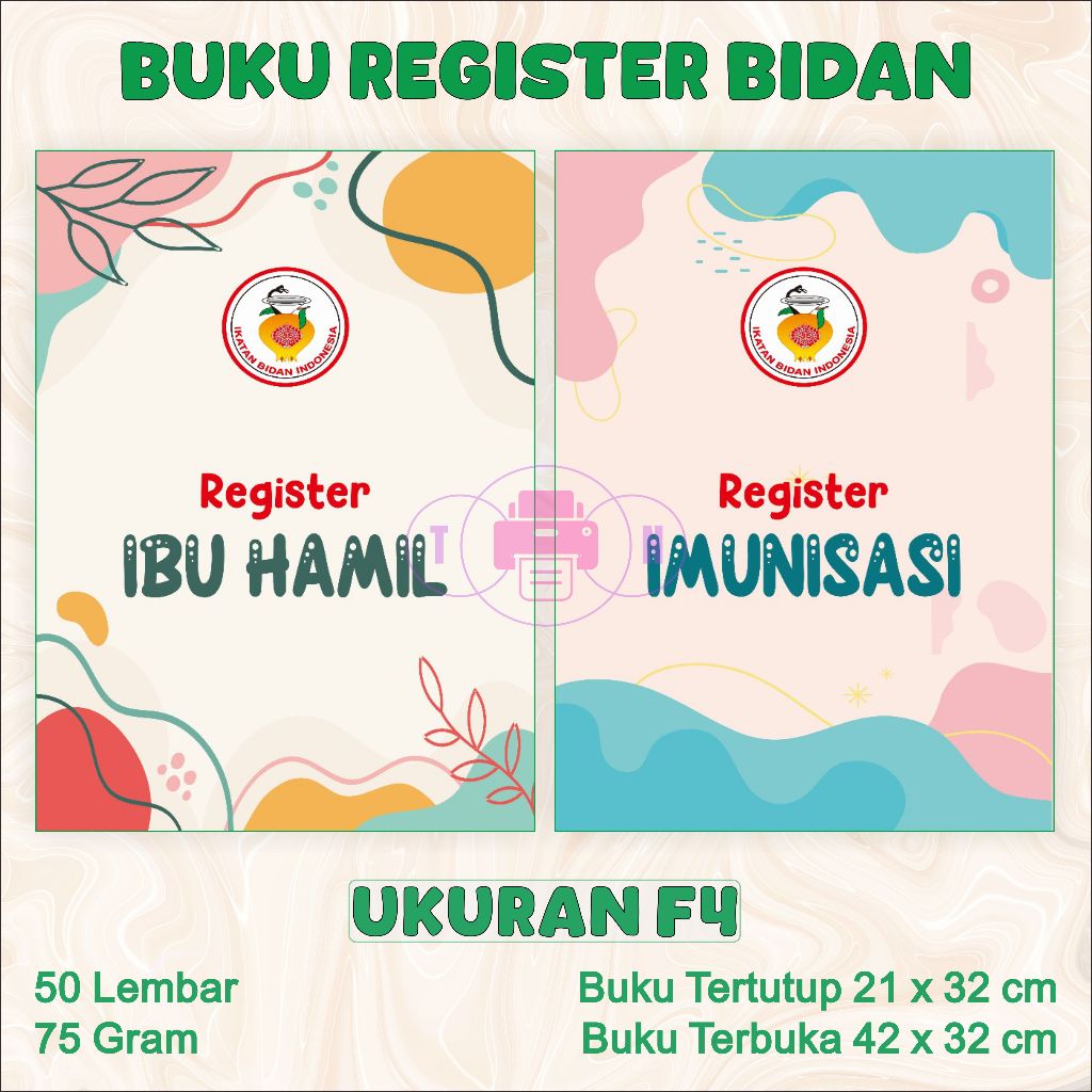 

Buku Register Bidan Lengkap | Ibu Hamil, Imunisasi, Partus, Persalinan, Kunjungan Pasien Harian, PNC, ANC | Soft Cover F4 50 Lembar