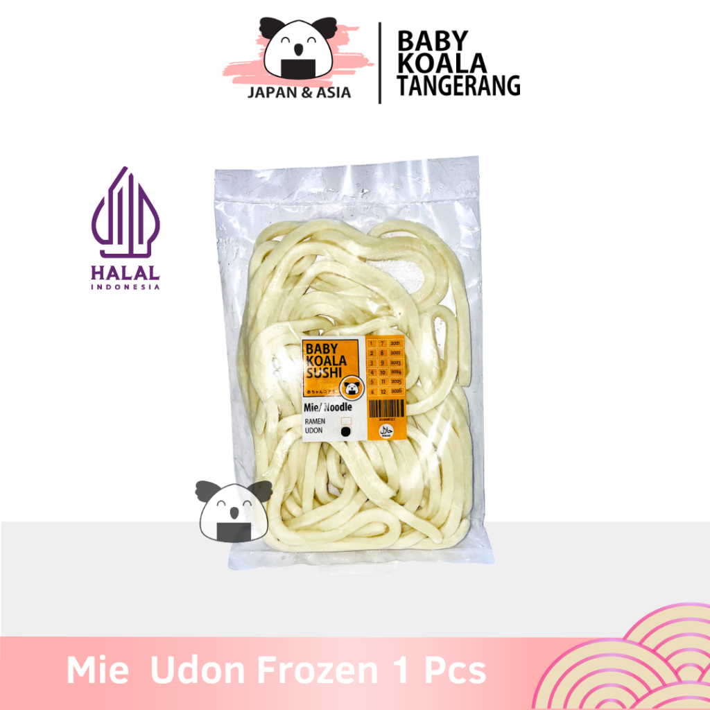 

UDON Plain Frozen Mie Jepang 1 Pcs | Tanpa Bumbu -BKT