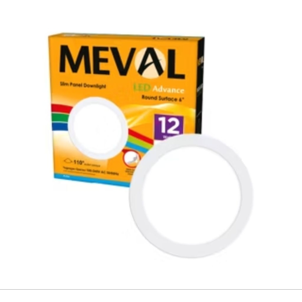 MEVAL DOWNLIGHT BULAT OUTBOW 12WATT PUTIH / DOWNLIGHT BULAT OUTBOW MEVAL 12W PUTIH LED