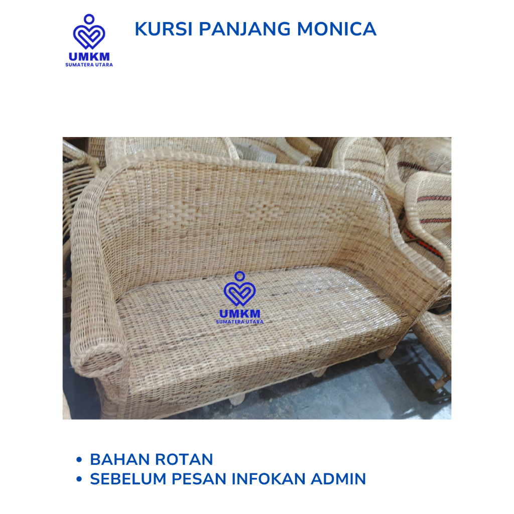 Kursi panjang lampu rotan / Kursi Teras / Kursi rotan / Kursi rotan panjang / kursi teras / kursi pa