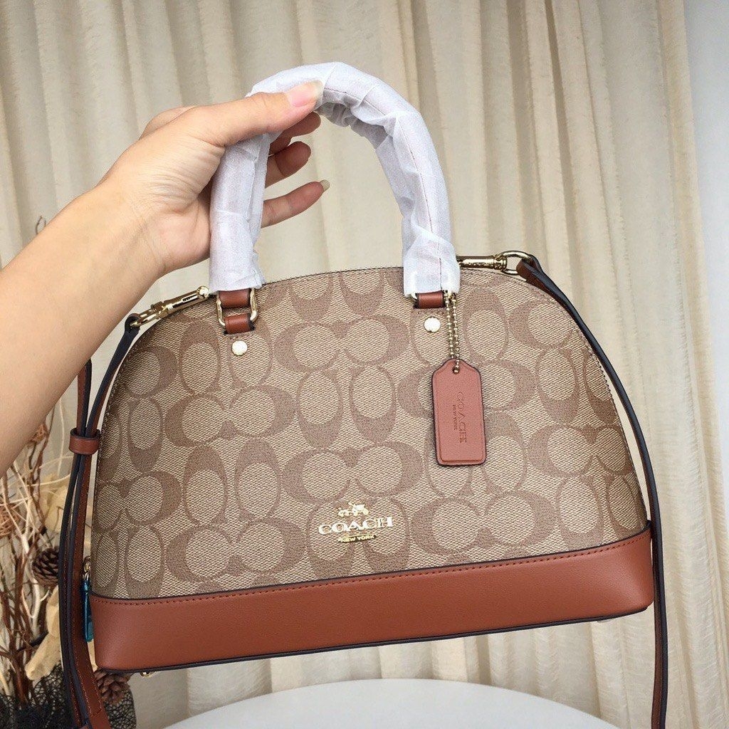 Tas wanita Coach sierra signature handle bag/tas slempang