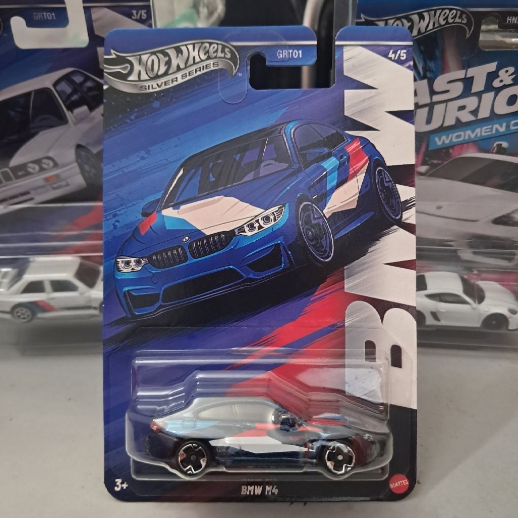 Hot Wheels silver series BMW M4- HotWheels BMW M4 silver series