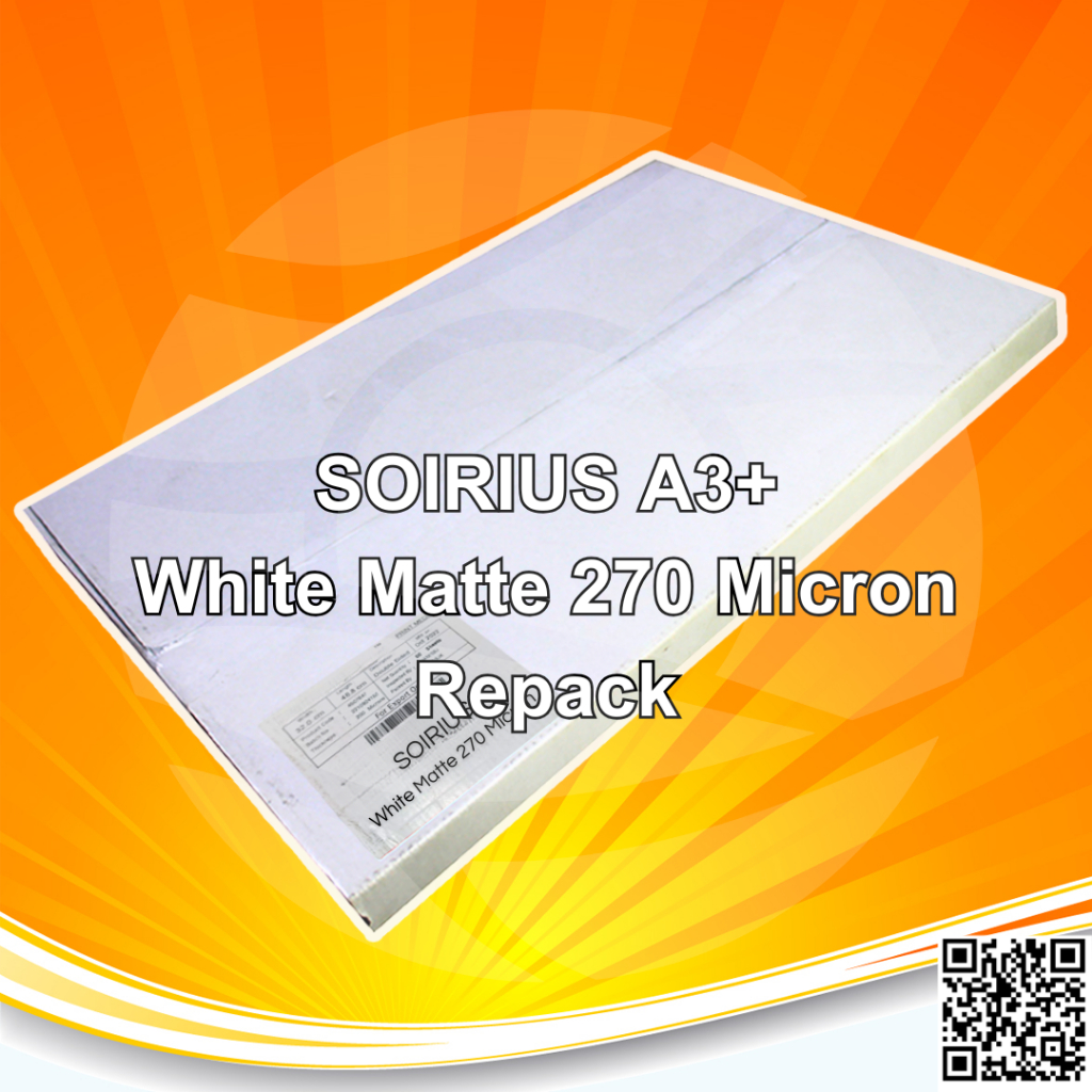 

Synthetic Paper White Matte CSD Soirius 270 Micron A3+ Digital Print Waterproof - Repack 20