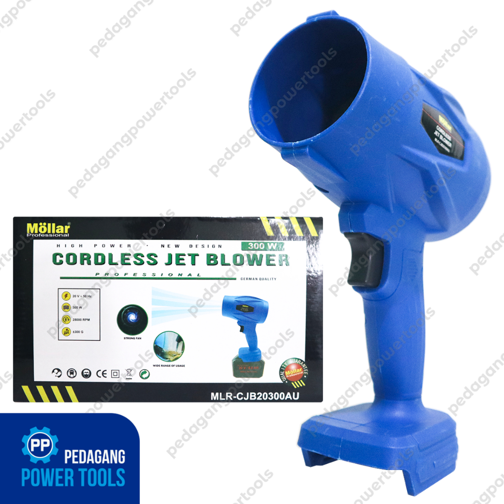 MOLLAR CJB20300-AU Cordless Jet Blower Tangan 20V Tanpa Charger Baterai Turbo Dryer Mesin