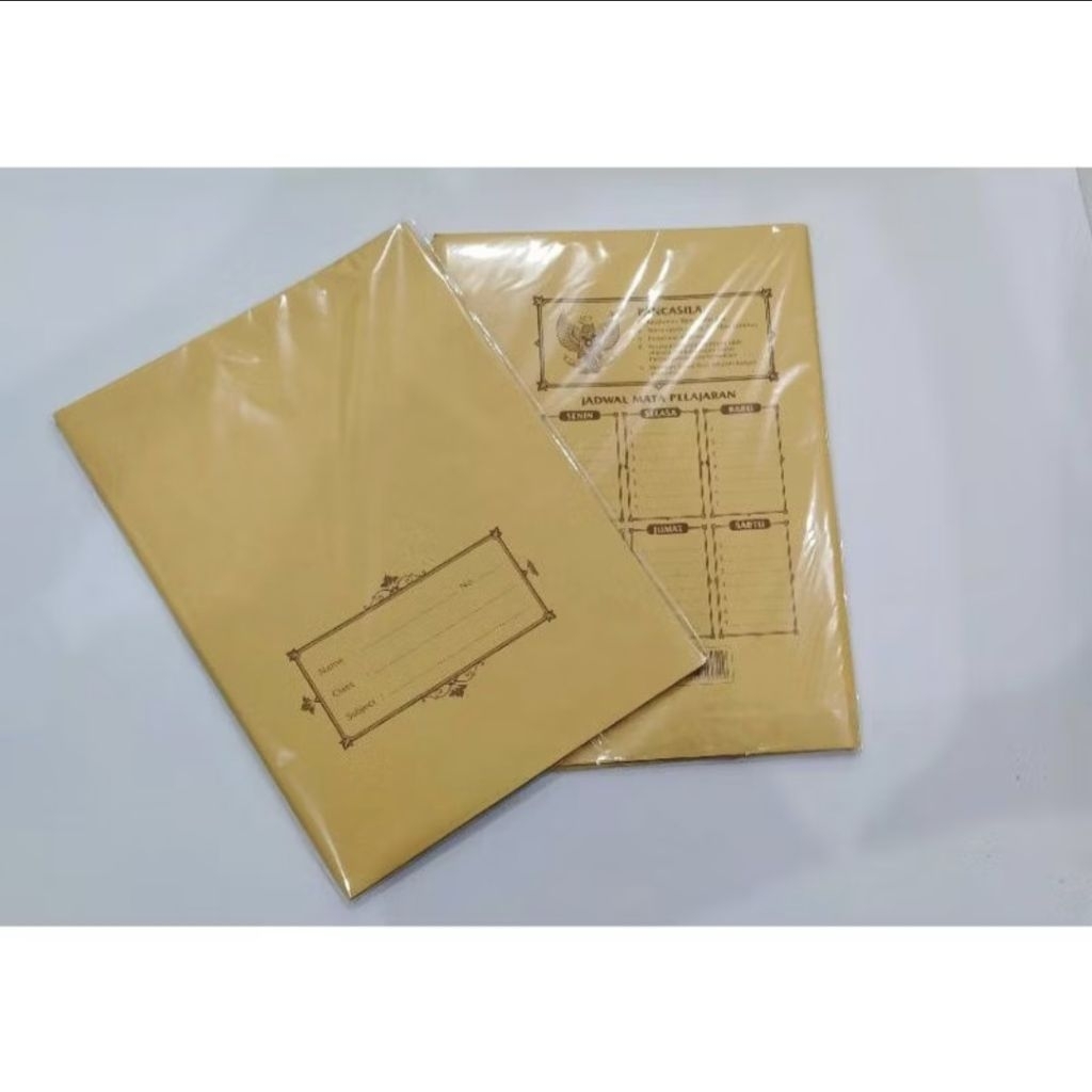 

Sampul Buku Coklat Nama Ukuran Kwarto & Boxy - Pack