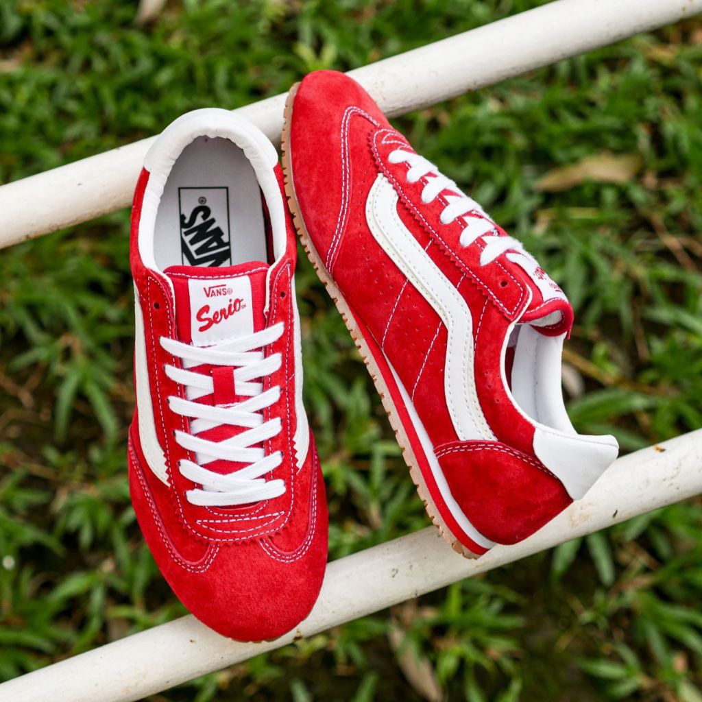 Sepatu Vans Serio Low Pro Warna Merah | Sneakers Original Unisex