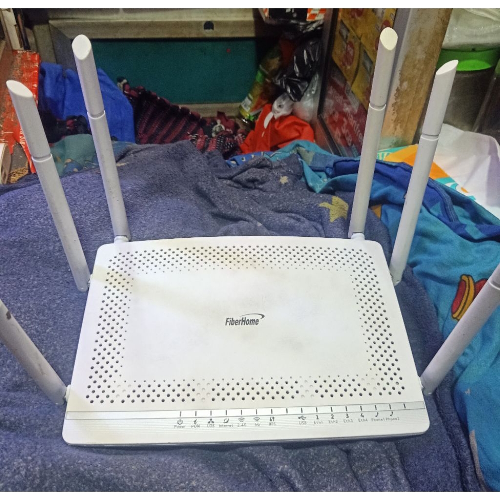 Fiberhome PREMIUM Dual Band HG 6245N Logo Tel_kom Antena 6 Second Normal (Unit+Adaptor)