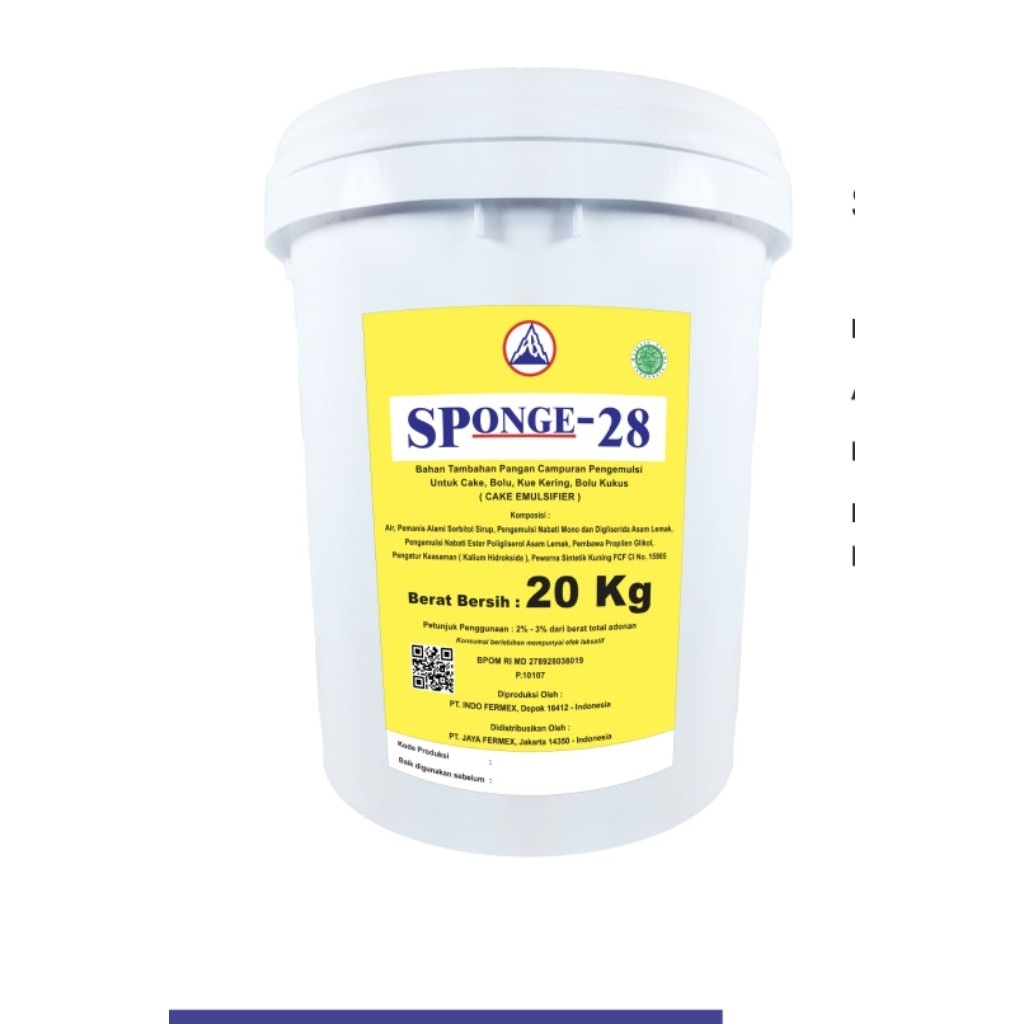 

SPONGE 28 PELEMBUT CAKE, MEMBERIKAN KELEMBUTAN PADA BOLU ATAU CAKE