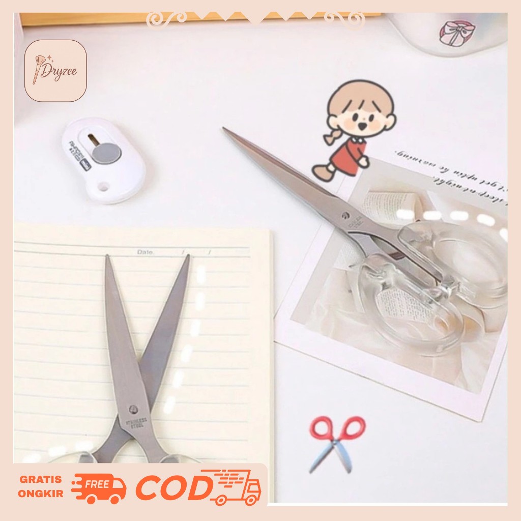 

Gunting Kertas Aesthetic Transparan - AT02