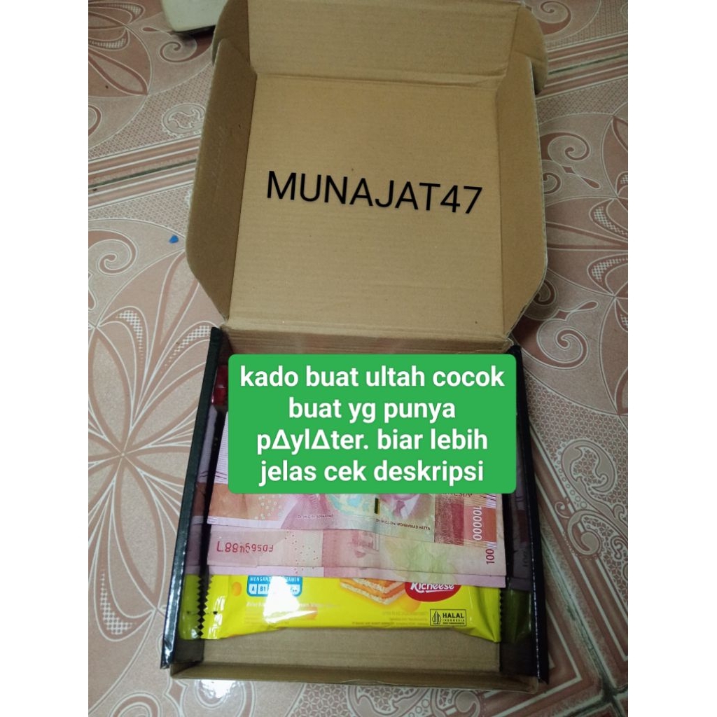 

TERMURAH! kado cemilan box buket cocok untuk ulang tahun