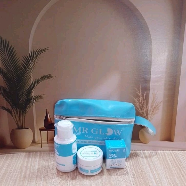 AMR GLOW AL IN ONE CREAM PAKET SKINNER ORIGINAL BPOM