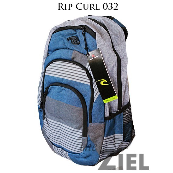 Tas Ransel Cowok Cewek Ripcurl Black Grey Backpack 034