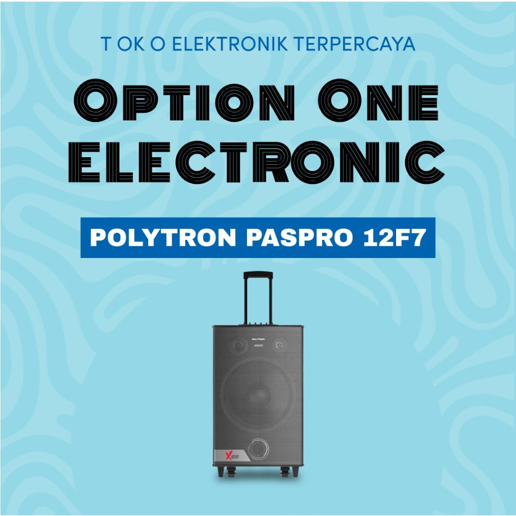 POLYTRON PASPRO 12F7 / PAS 12F7 / PASPRO12F7 SPEAKER BLUETOOTH KARAOKE