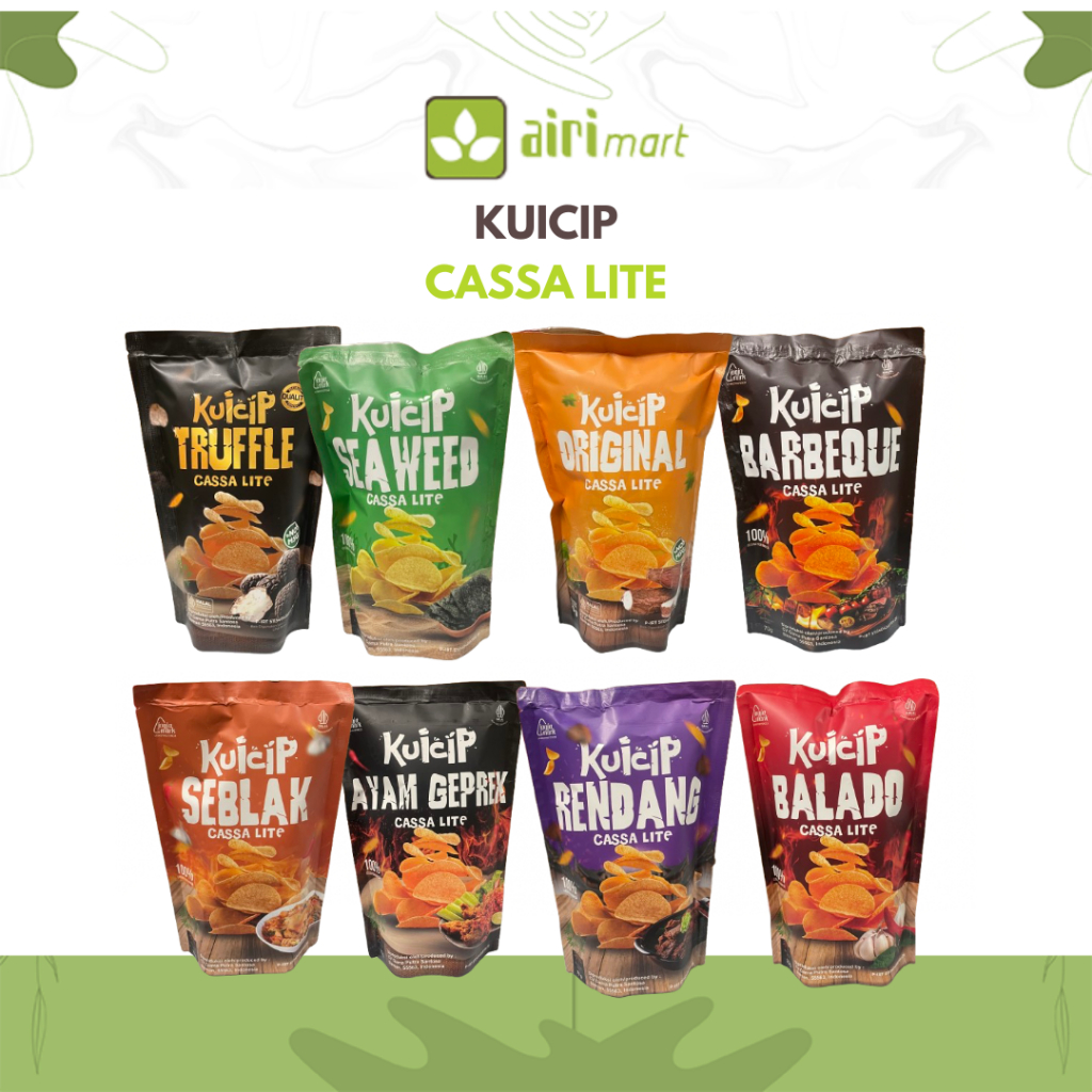 

Kuicip Cassa Lite Keripik Singkong 70gr