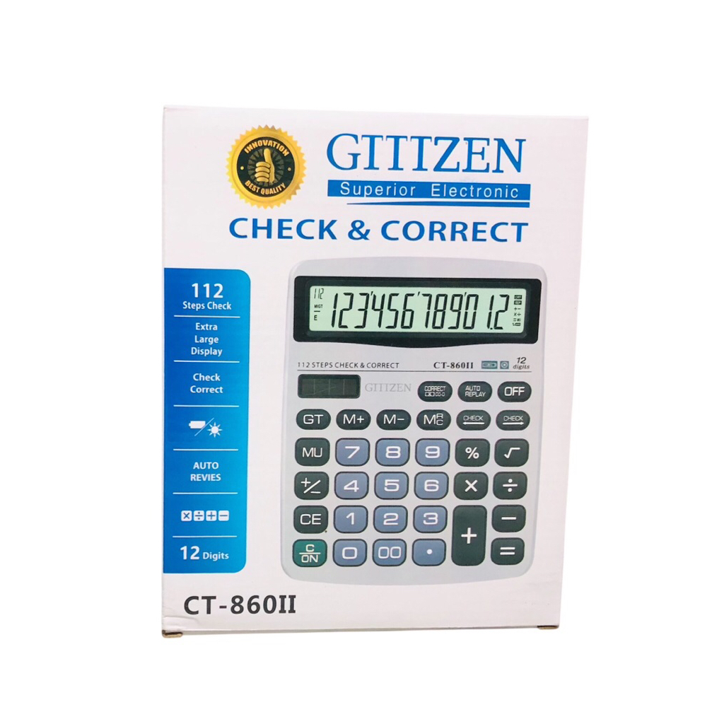 

Kalkulator Gitizen CT 860II GITIZEN 12 Digit