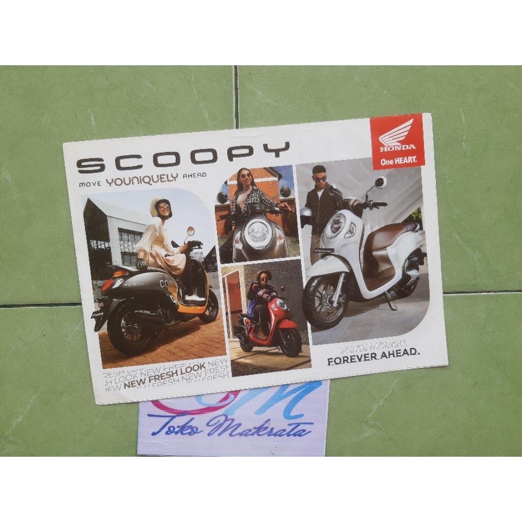 brosur iklan original motor Honda SCOOPY