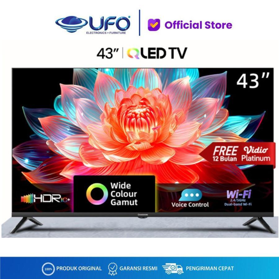 Changhong TV L43QCN1 QLED TV 43 inch FHD Google Smart TV Digital TV