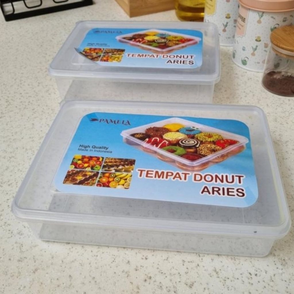 Tempat Donat/ kotak donat/ Box Donat Kecil S/kotak makanan