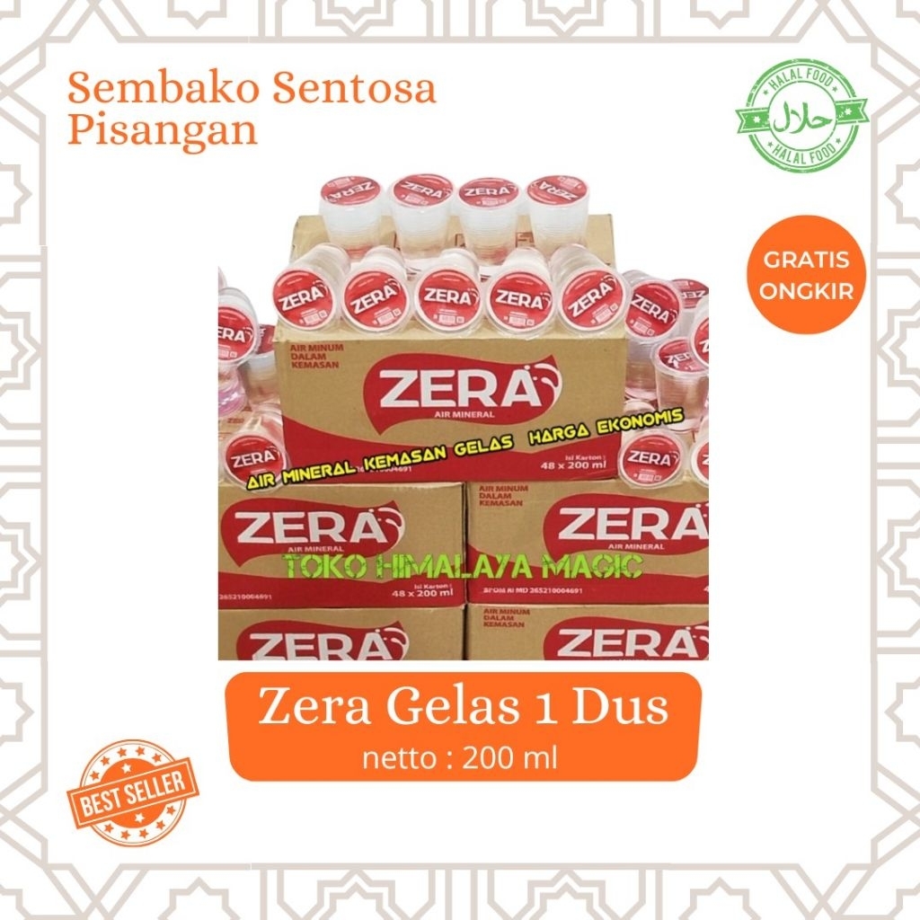 

Air Gelas ZERA 200ML (1 DUS/48 Gelas)