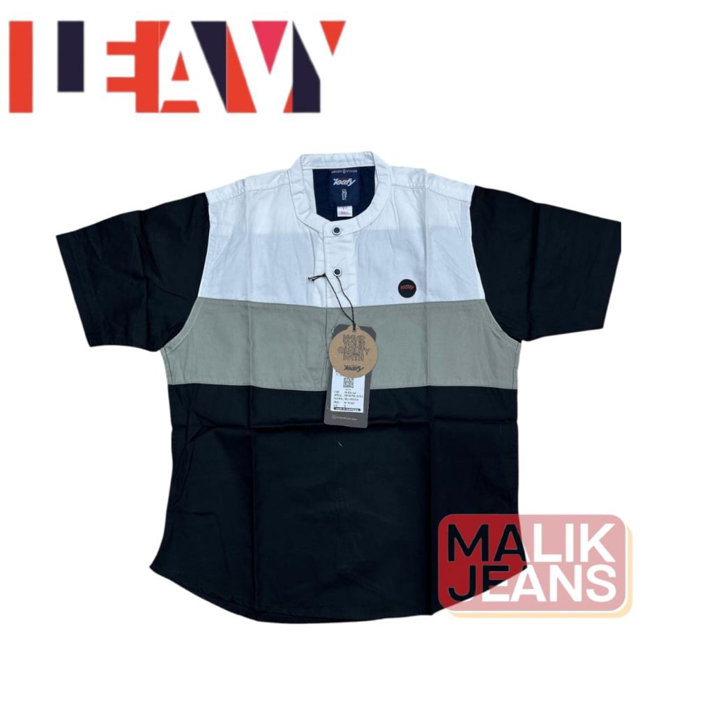 Kemeja Koko Anak Lengan Pendek Leavy - ORIGINAL - KEMKO - Baju Muslim - COD