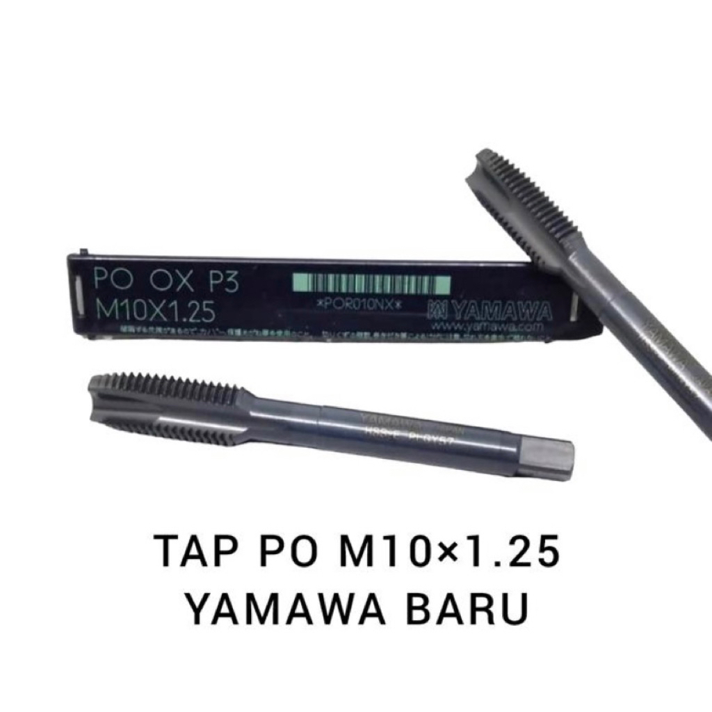 Tap YAMAWA M10x1.25 Tap Mesin Tap Lurus M10x1.25 PO OX P3 YAMAWA JAPAN