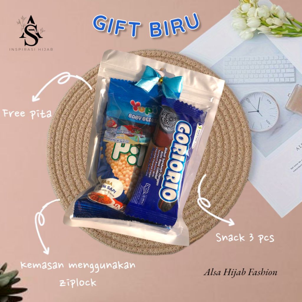 

- MINI GIFT SNACK BIRU / PAKET JAJAN KECIL / MINI HAMPERS
