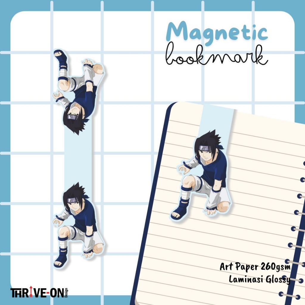 

Magnetic Bookmark / Pembatas Buku Magnet Anime Naruto Friend