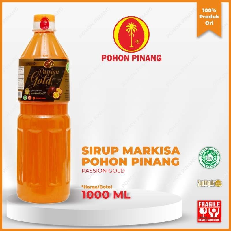 

[oddsolshop] pekanbaru/Pohon Pinang Sirup Markisa Passion Gold 1L