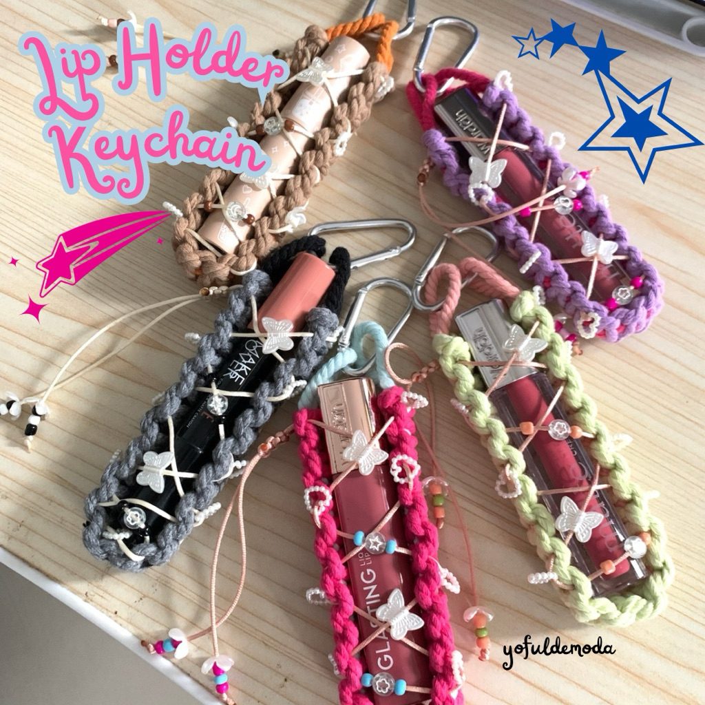 Lip Holder Keychain / Lip Holder / Bag Charm / Gantungan Tas / Parfum Holder Keychain /