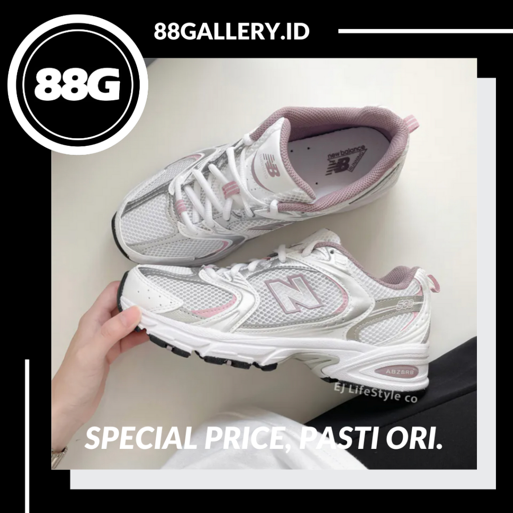 New Balance 530 White Pink Silver