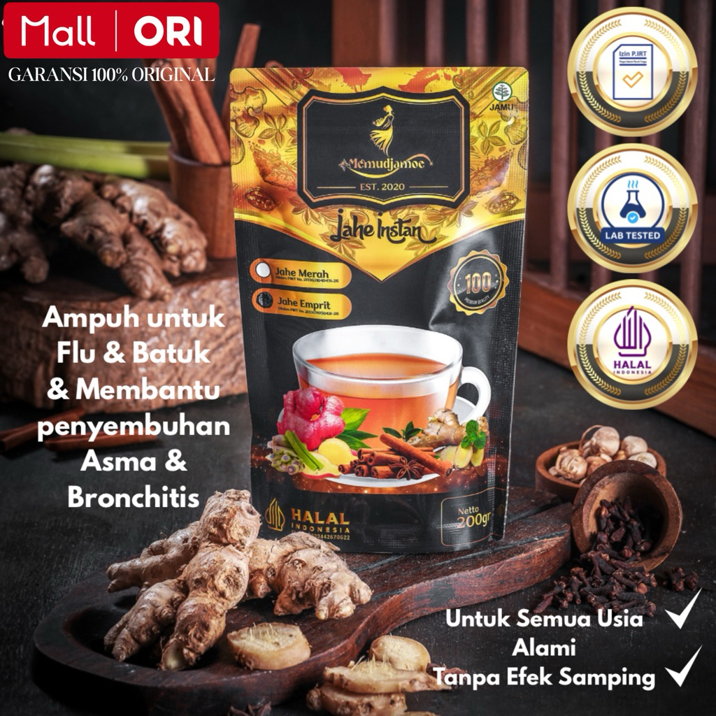 

Jahe Emprit Bubuk (Murni 100%) Obat Alami Batuk & Flu Berat / Radang Tenggorokan / TBC / Asma / Migrain