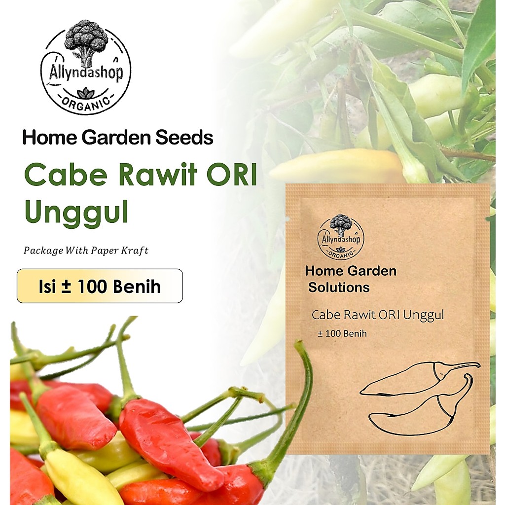 100 Biji -  Bibit Benih Cabe Rawit ORI Unggul