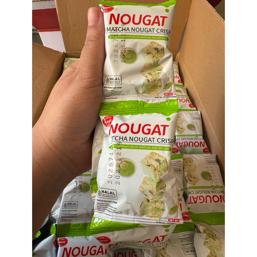 

Nougat Crispy Fudao 1renceng isi 10