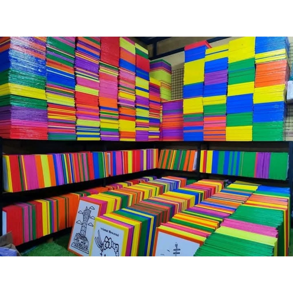 

Sterofoam lukis anak 100 pcs ( UK 33-50 list lakban warna )