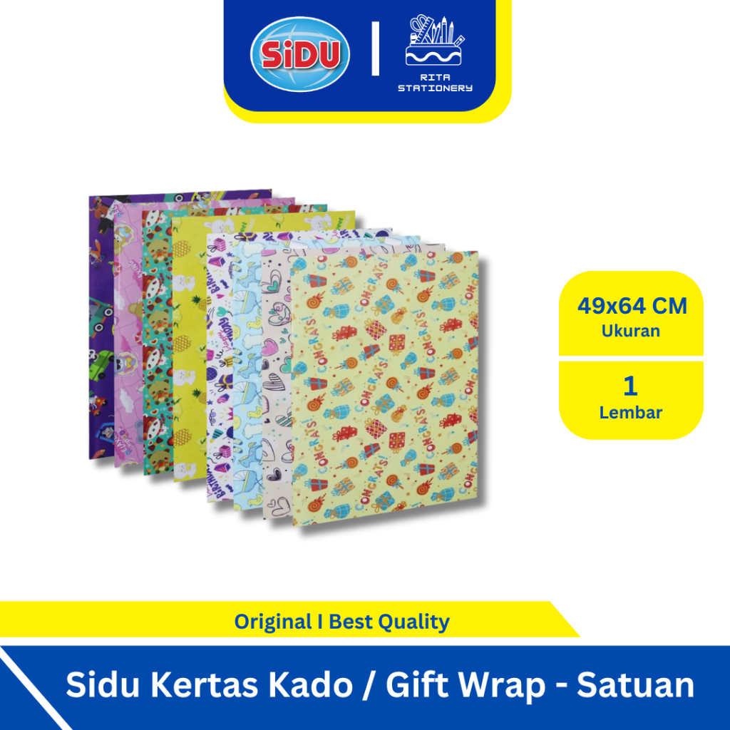 

Sidu Kertas Kado / Gift Wrap Satuan Eceran